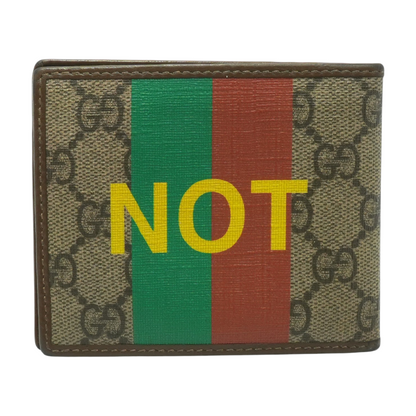 Gucci GG Supreme Canvas "Fake/Not" Bifold