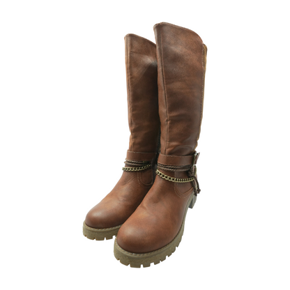 Brown Knee-High Boots