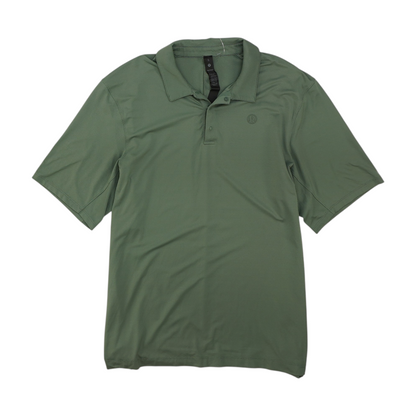 Green Solid Short Sleeve Polo