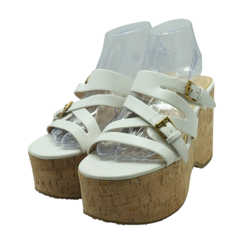 White Wedged Sandals