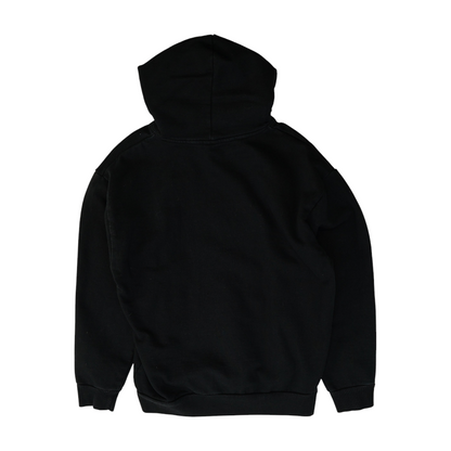 Black Solid Hoodie Pullover