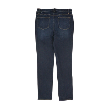 Blue Long Straight Jeans