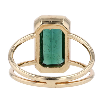 14K Yellow Gold Tourmaline Fashion Ring