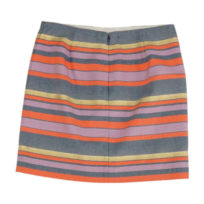 Multi Striped Mini Skirt