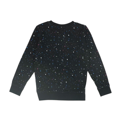 Black Polka Dot Sweatshirt Pullover