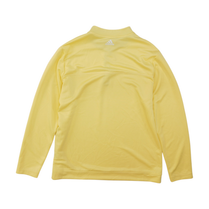 Yellow Solid 1/4 Zip Pullover