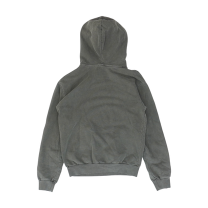 Gray Solid Hoodie Pullover