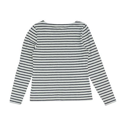 White Striped Blouse