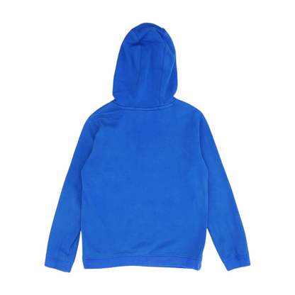 Blue Graphic Hoodie Pullover