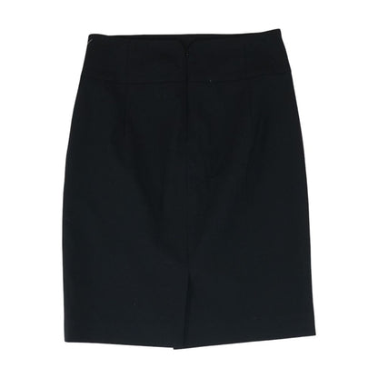 Black Solid Mini Skirt