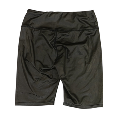 Black Solid Active Shorts