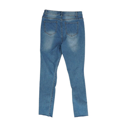 Blue High Rise Skinny Leg Jeans