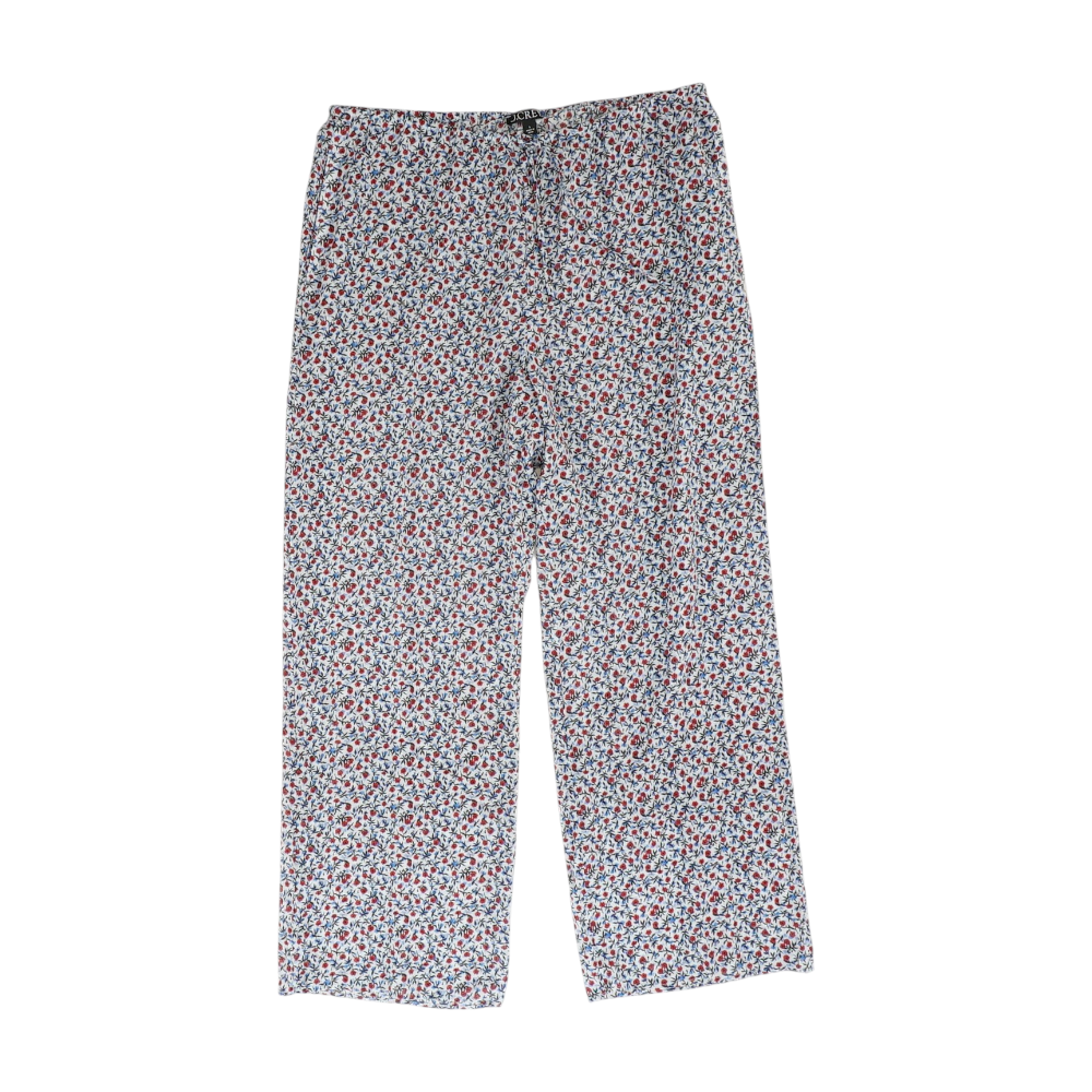 Blue Floral Regular Pants