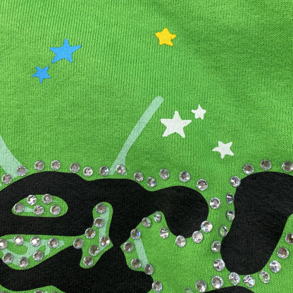 Green Solid Hoodie Pullover