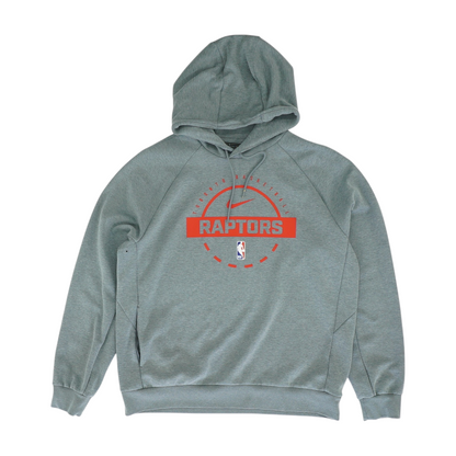 Gray Toronto Raptors Solid Hoodie Pullover