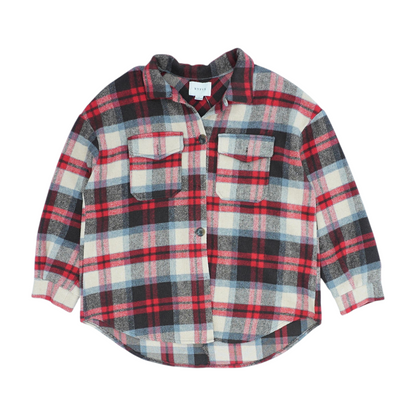 Multi Plaid Jacket Button Down