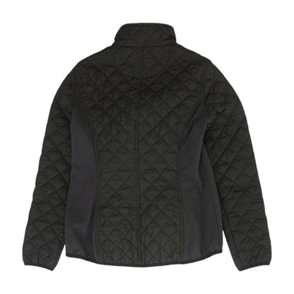 Black Solid Puffer Jacket
