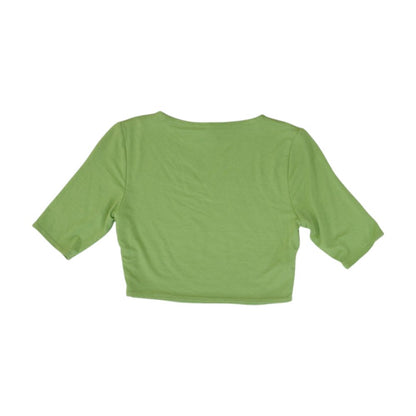 Green Cropped Blouse