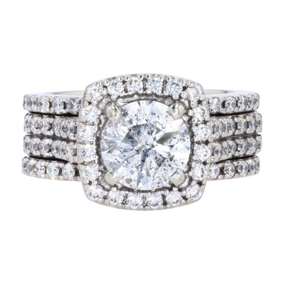2 1/3 ctw White Gold Diamond Engagement Ring
