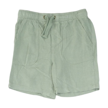 Green Solid Shorts