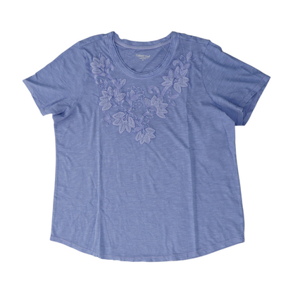 Blue Plus Floral Blouse