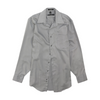 Gray Solid Long Sleeve Button Down