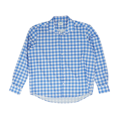 Blue Check Long Sleeve Button Down
