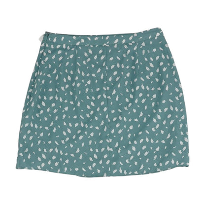 Blue Polka Dot Mini Skirt