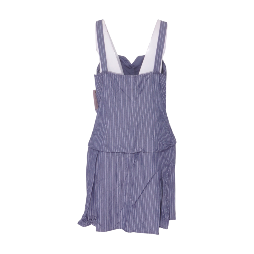 Blue Striped Mini Dress