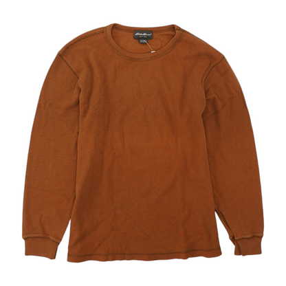 Rust Solid Sweatshirt Pullover