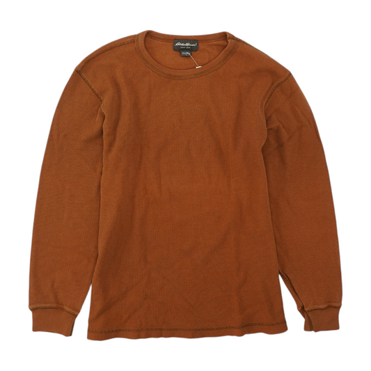 Rust Solid Sweatshirt Pullover