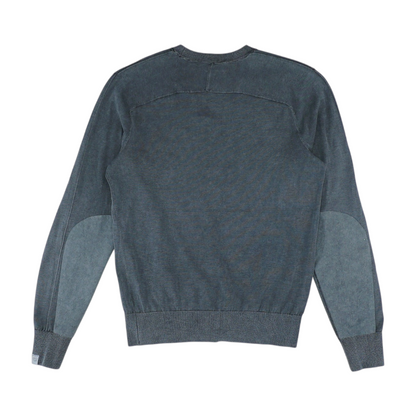 Gray Solid Pullover Sweater