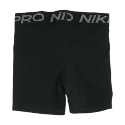 Black Solid Active Shorts