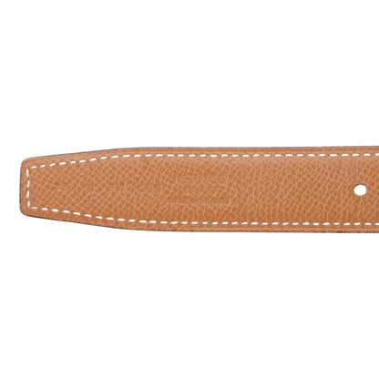 Noir & Gold Mini Constance Guillochee Belt Buckle & Reversible Leather Strap 24 mm in Swift and Epsom Calfskin