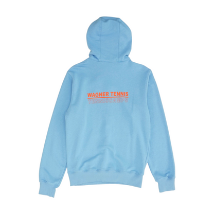 Blue Solid Hoodie Pullover