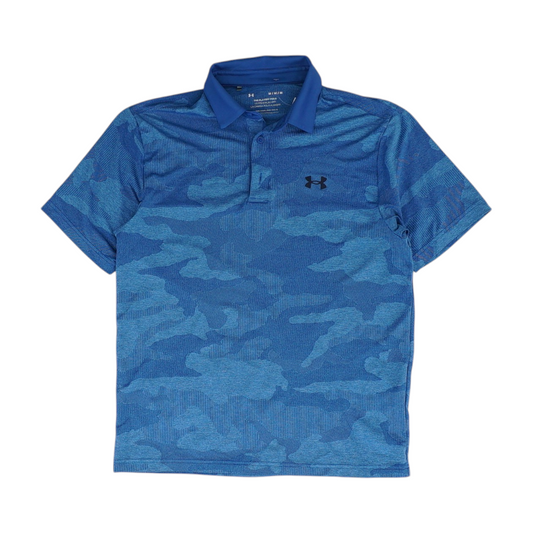 Blue Camo Short Sleeve Polo