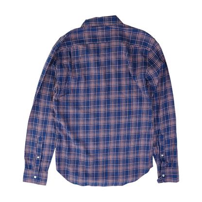 Blue Plaid Flannel Button Down