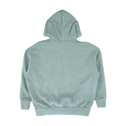 Green Solid Hoodie Pullover