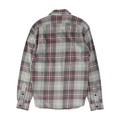 Mauve Plaid Flannel Button Down