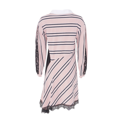 Pink Striped Mini Dress