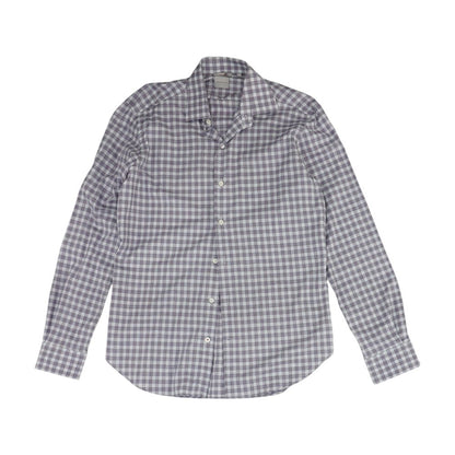 Purple Check Long Sleeve Button Down