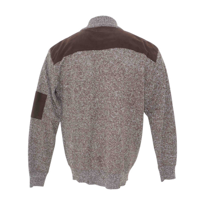 Brown Solid Cardigan Sweater