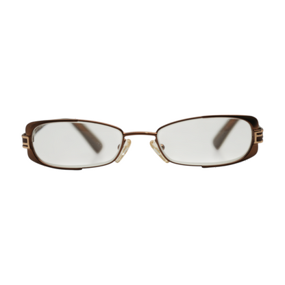Brown F943 Rectangle Prescription Eyewear