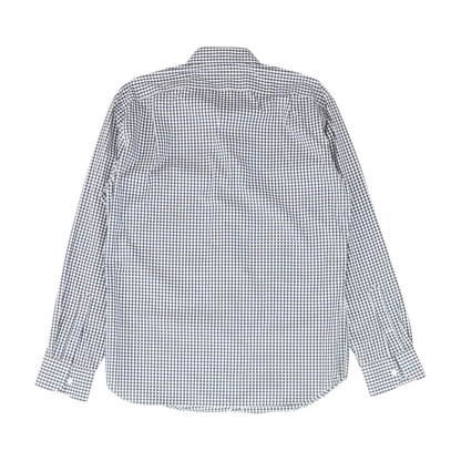 Navy Check Long Sleeve Button Down