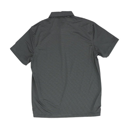 Black Striped Short Sleeve Polo