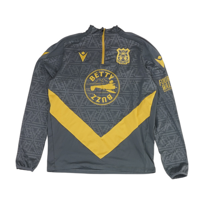 Gray Color Block 1/4 Zip Pullover