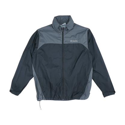 Black Color Block Rain Jacket