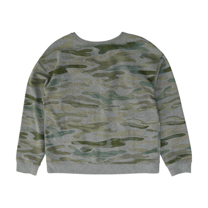 Gray Camo Sweatshirt Pullover