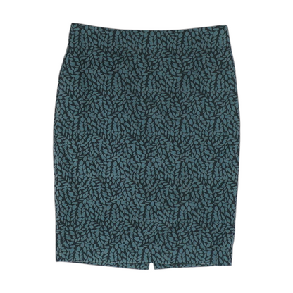 Black Print Mini Skirt