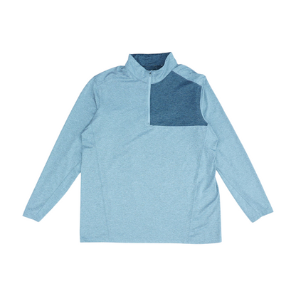 Gray Solid 1/4 Zip Pullover